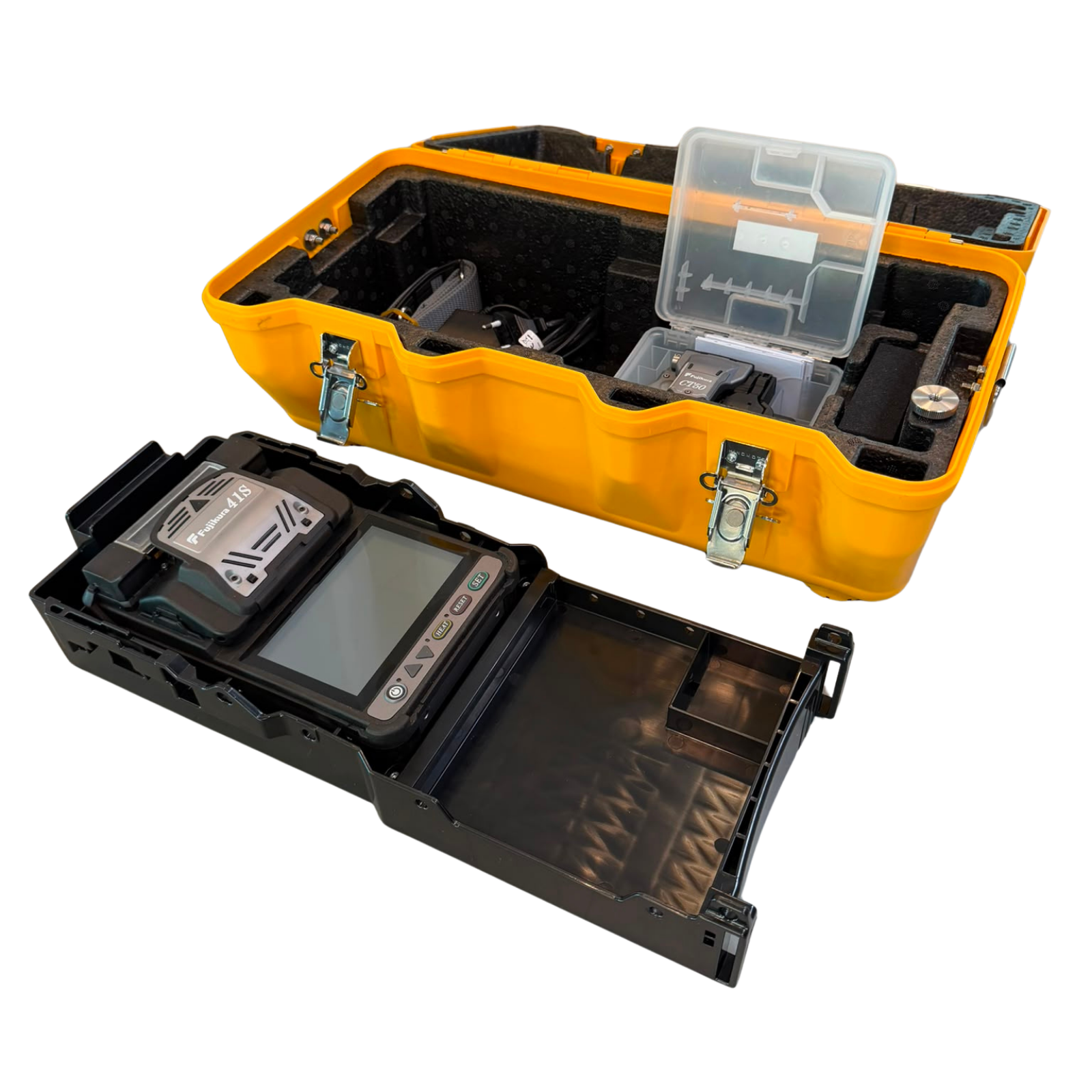 Used Fusion splicer, 41S, 27 splicers, year of construction 2019, includes CT-50 Cleaver, Fujikura