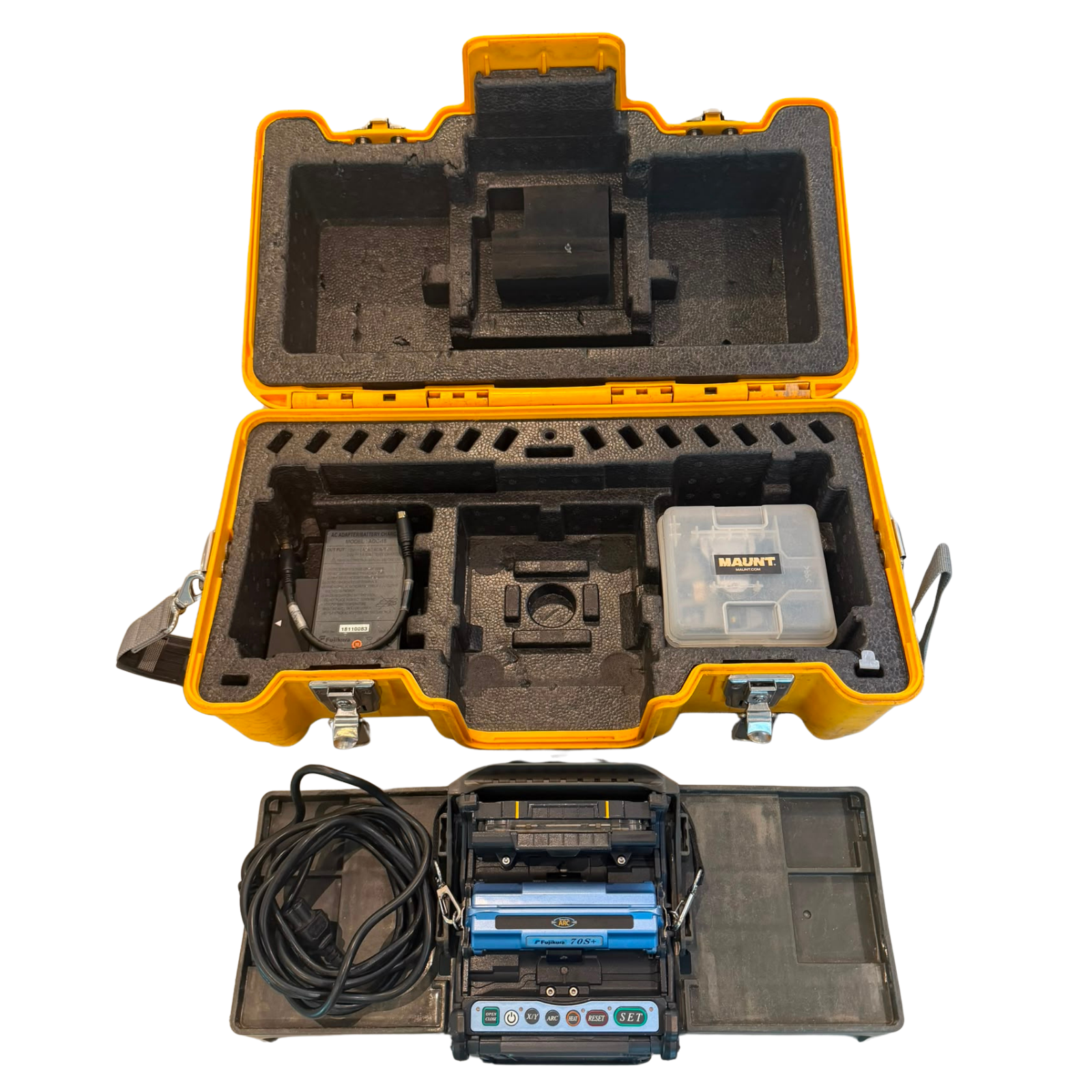 Second-hand splicer, 70S+, 77940 splicing, year of construction 2019, including CT-50 Cleaver, Fujikura