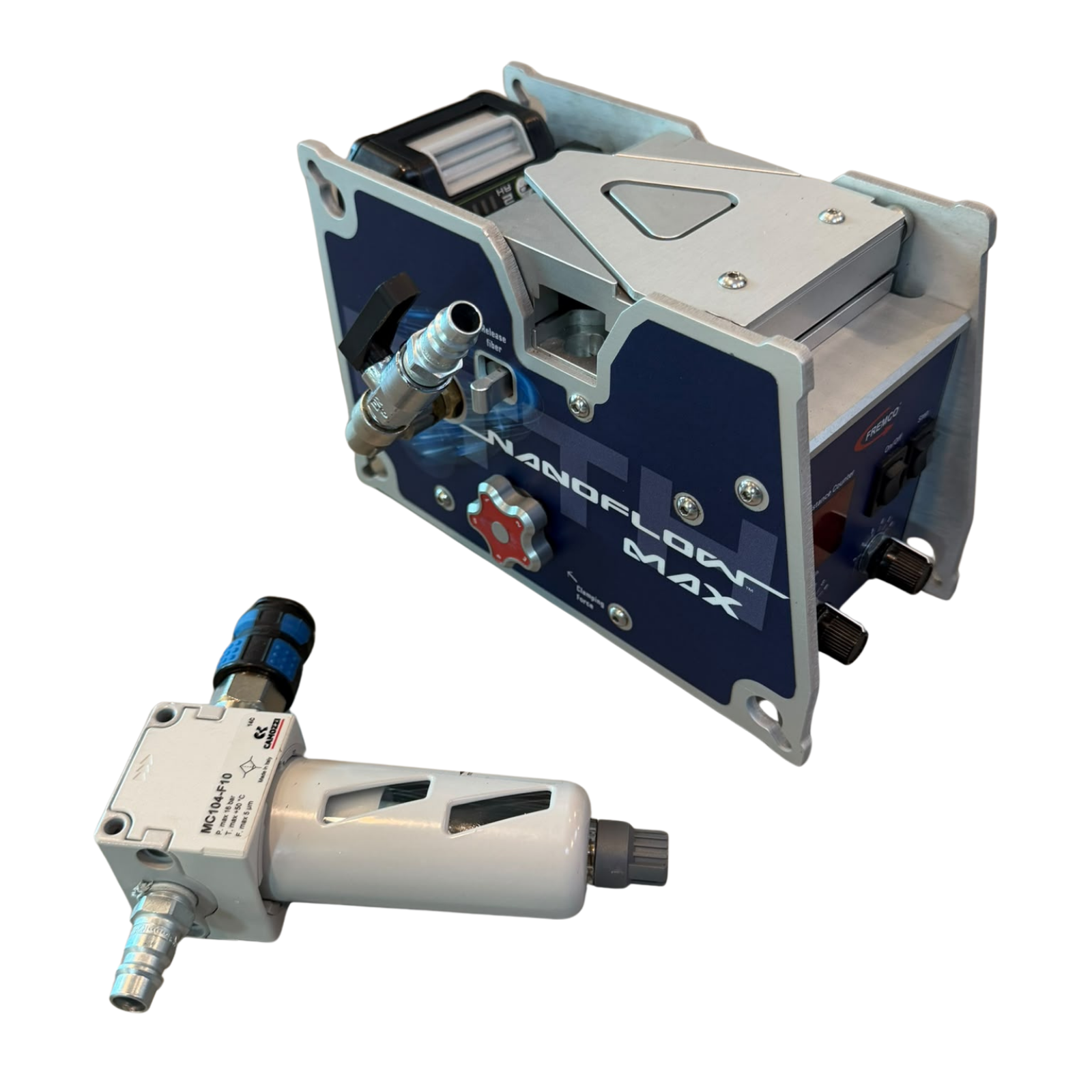 Used blowing machine, NanoFlow Max 9328.6169, manufactured in 2023, Fremco