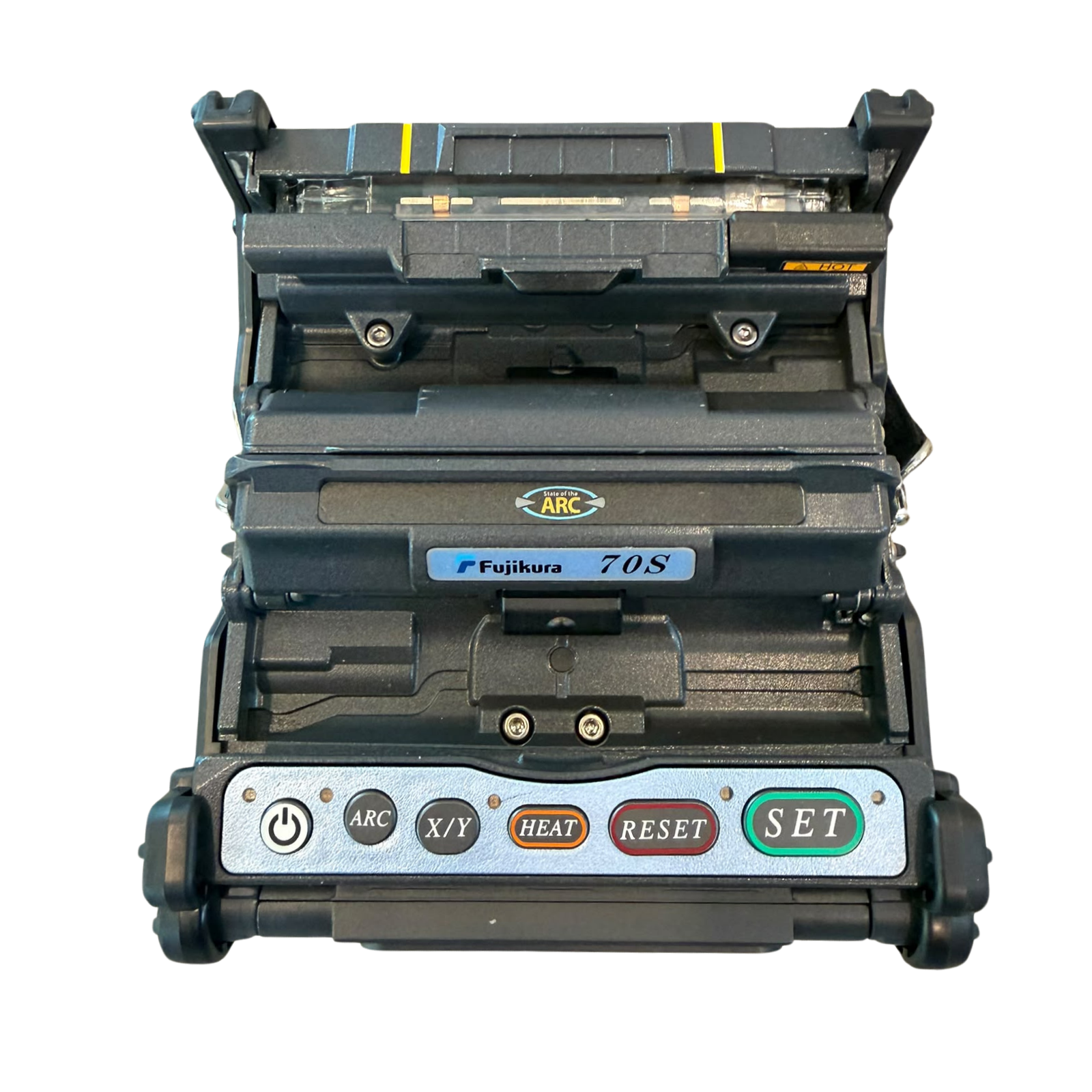 Used fusion splicer, 70S, 3,718 splices, manufactured in 2015, includes CT-30 Cleaver, Fujikura