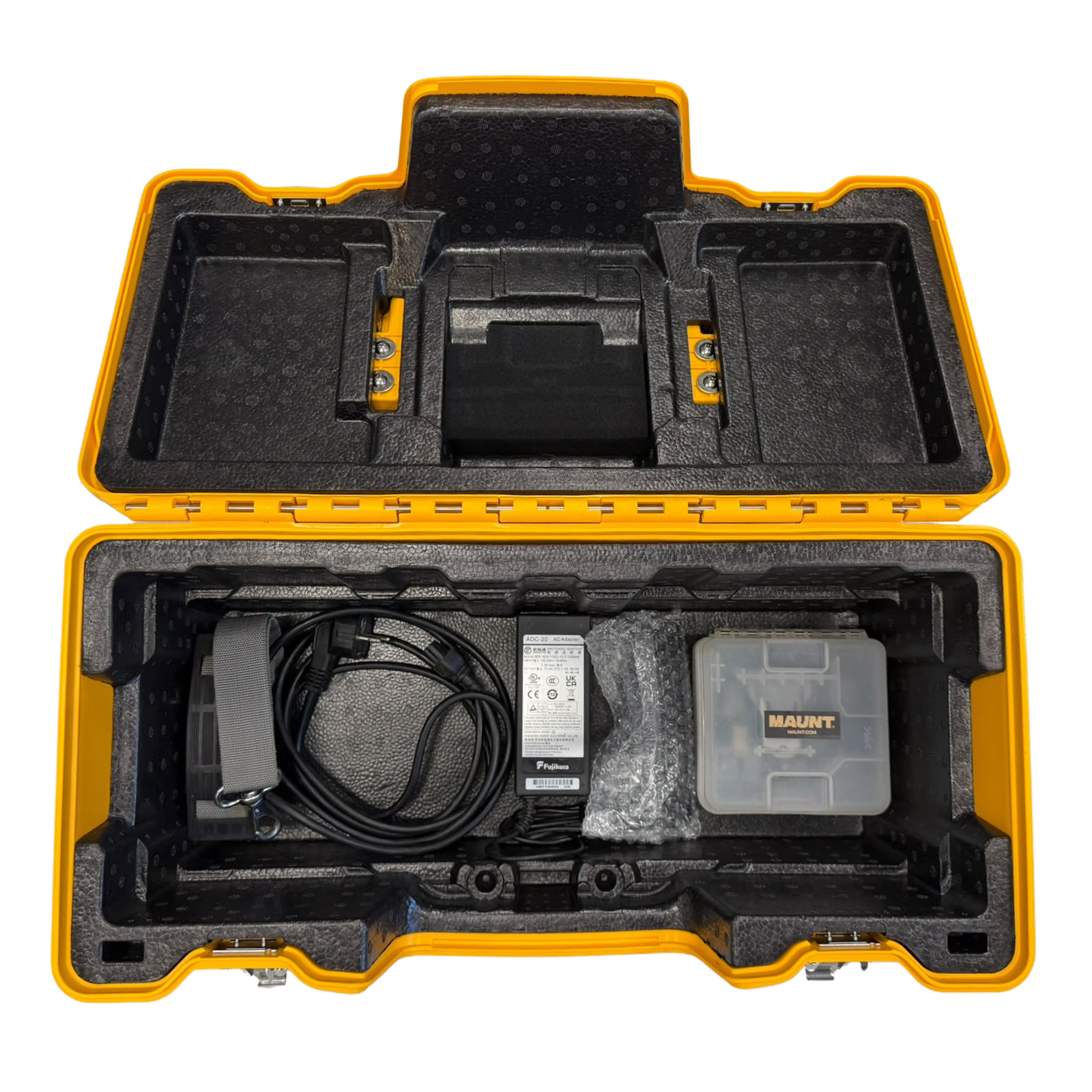 Used fusion splicer, 90S+, 1,133 splices, manufactured in 2022, includes CT-50 Cleaver, Fujikura