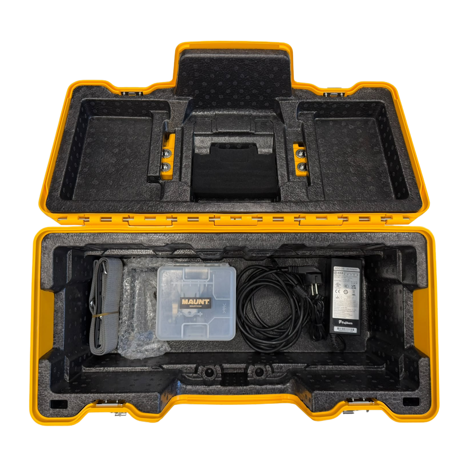 Used fusion splicer, 90S+, 15,639 splices, manufactured in 2023, includes CT-50 Cleaver, Fujikura